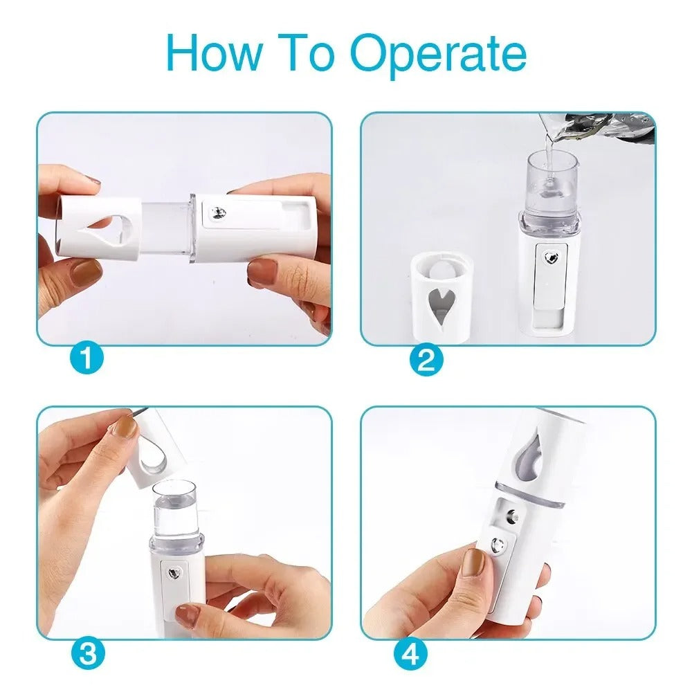 Mini Nano Mist Sprayer Cooler Facial Steamer | OREADEX